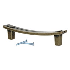 Rok Rift Bridge Zen Arch Honey Brass Cabinet Handle Pull 3-3/4″ P05196HNY