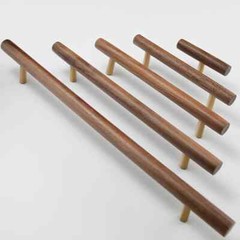 Walnut Wood Cabinet Handles Drawer Pulls Knobs Cupboard Handle Cabinet Door pull