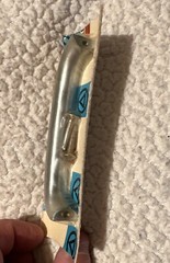 Vintage Baldwin 4” Dull Chrome Cabinet Pulls No. 258 Forged Brass