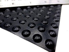 Stick-On Adhesive Durable Rubber Bumper Pad, Has 5/16″ Pad, Is 3/32″ Tall