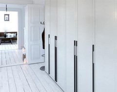LUXSAMG 6 Pack Matte Black Cabinet Pulls, 7.56”(192mm) Screw Spacing Aluminum