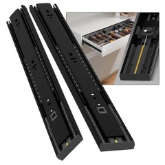 BAIDICE 20″ Side Mount Drawer Slides 100lb Full Extension Soft Close Ball Bearin
