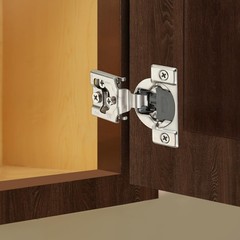 Home Expert Satin Nickel Hinges 3/4″ Overlay 50 Pack