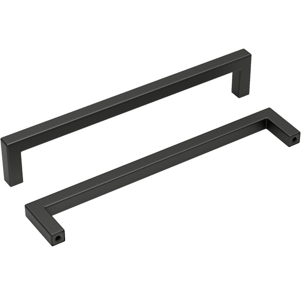 30 Pack Matte Black Cabinet Pulls 6.25 Inch Hole Center Kitchen Drawer Handles