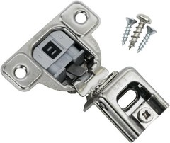 2 Pack Salice 106 Degree Silentia 1-3/8″ Overlay Screw On 1-3/8 Inch, Nickel