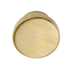 5-Pack Ethan 1-1/4 In. (32 Mm) Modern Satin Brass round Cabinet Knob