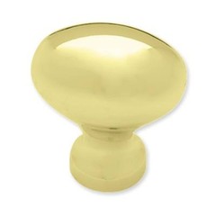 P50805C-PB Polished Brass Oval 1 3/16″ x 1″ Cabinet Drawer Knob