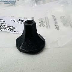 Lot of 5 Manzoni Mystic 1-3/16″ Parisian Cabinet Knobs Vintage Black Iron
