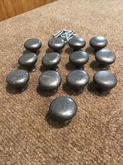 (13) Vintage Amerock 771 A Cabinet Knob Drawer Pulls Gray Pewter Granite Look