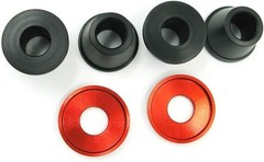 Motorcycle Handlebar Clamp Mount Bushings Cone for Dirt Pit Bike Color: black