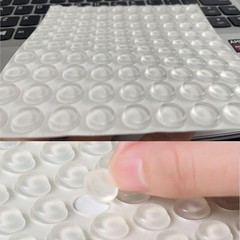 100PCS Cabinet Door Bumpers Clear Rubber Stoppers Bumpers 1/2 Inch Self Adhesive