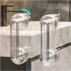 2PCS Suction Cup Door Handles Punch-Free Waterproof Handle for Windows and Ca…