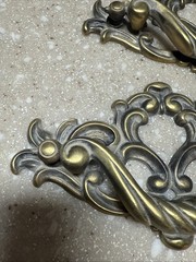 2 Bernhardt Victoria Drawer Pulls Handle Cabinet Furniture Hardware 6.5” (7)