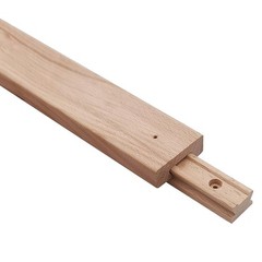 Btibpse Wooden Drawer Slides 17-3/4 Inches Classic Wood Center Guide Track wi…