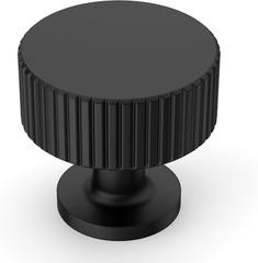 10 Pack Matte Black Cabinet Knobs 1″ Drawer Pulls Single Hole Cupboard Handles