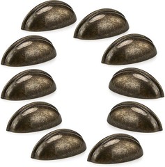 10 Classic Cup Drawer Handle Pull Cabinet Hardware Bin Traditional Country Style