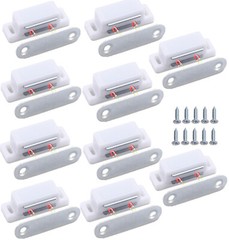 10x Magnetic Cabinet Door Latch/Catch Closures Kitchen Cabinet Cupboard Stopper