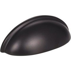 (12-2pk)-KasaWare 3-11/16 In. L. Matte Black 3 In. Center-to-Center Cup Pull
