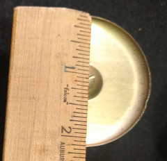 Round Knobs Drawers Cabinet Antique Brass Color W Back Plates Vintage Set Of 8