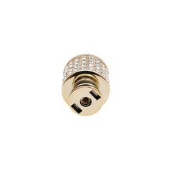 4PCS Gold Cabinet Knob Handles Shiny Cabinet Knob Round Furniture Handles Sets