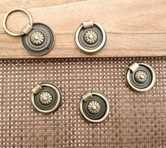 6 Pcs Antique Drawer Pull Ring Cabinet Ring Handle Cabinet Drawer Dressing Kn…