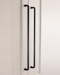 5 PCS 163/8 Inch Matte Black Extra Long Cabinet Door Pulls Bathroom Vanity