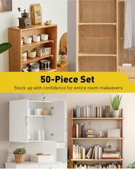 50 Pcs L-Shaped Shelf Support Pegs, 6Mm Cabinet Shelf Pins with Rubber