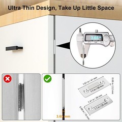 12 Pack Ultra Thin Magnets Adhesive Cabinet Door Strong Magnetic Catch Buckle