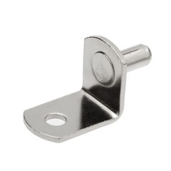 100pcs 1/4″ Nickel L Shaped Cabinet Shelf Support Pin Peg