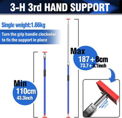 Truck Cargo Bar, 43″-77″ Adjustable Support Pole All Metal,Cabinet Jack,Truck Be