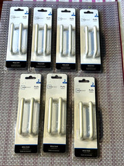 Lot of Mainstays 2 Pulls per pack white total handles 14 Brand New