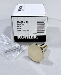 Kohler K-14484-AF Purist 1-1/16 Inch Mushroom Cabinet Knob – Vibrant French Gold