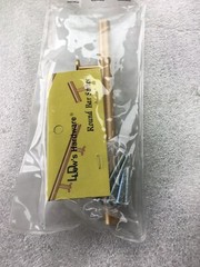 Lews Hardware Round Bar Series 31-113 7” Brushed Brass -Lot Of 1 Ships Fast Same