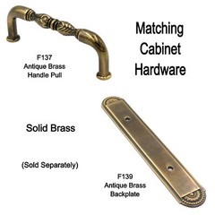 Sherwood Antique Brass Solid Brass 3″cc Handle Pulls F137 Keeler Savannah