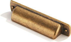 Khtumeware 10 Pack 3″ Drawer Pulls Antique Brass Cabinet Cup Pulls Kitchen Hardw
