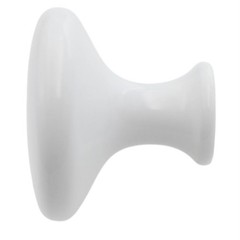 P14255-W White 1 1/8″ Round Cabinet Knob Pull Belwith Hickory Eclipse