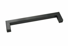 Black Kitchen Square Cabinet Handles Drawer Pull Knobs Stainless Steel 12mm 1/2″