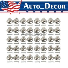 40PCS Brushed Nickel Cabinet Knobs Drawer Pulls Stainless Steel Kitchen Hardware