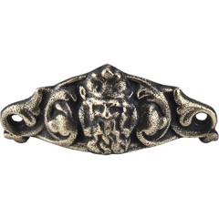 Top Knobs Neptune 3 11/16″ Center to Center Cup/Bin Cabinet Pull Dark Antique
