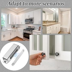 2 Pcs Magnetic Door Catch 150lb Heavy Duty Size: 2.95 inch