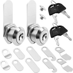 5/8” Alloy Cam Locks with Keys, for Mailbox, Toolbox and Pickup Trucks(2 Pack)