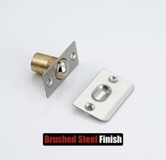 JQK Closet Door Ball Catch Hardware Brushed Stainless Steel adjustable