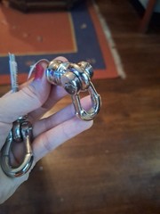 2 Unique Industrial Stainless Steel Drawer Pulls Long Heavy Swivel