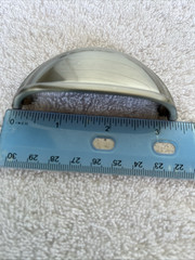 Lot of 12 Brushed Nickel Cup Drawer Pulls 3 Inch Hole Center Bin Cup Handles