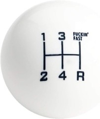 Fing Fast Shift Knob 5 Speed Short Throw Shifter M12x1.25 M10x1.5 Color: White