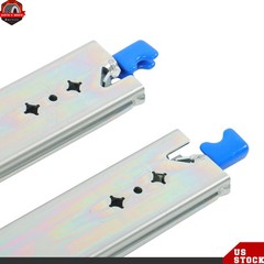 1 Pair 26 Inch Locking Drawer Slides Full Extension & Lock 250 lb Load Capacity