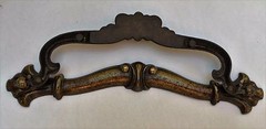 Brass French Provincial Antique Hardware Armoire Handle Drawer Pull 7.5”centers