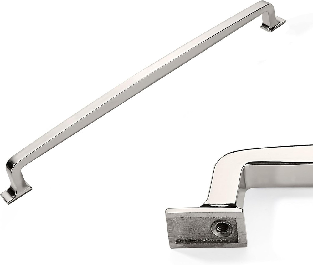 Polished Nickel Cabinet Pulls – 10 Pack, 8″ for Kitchen & Bathroom Drawers