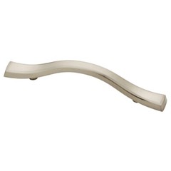 5 Pulls Handles Kitchen Cabinet Dresser Hardware Curve Nickel