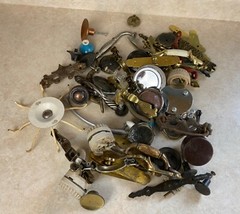 Large 5.77 lb. Lot Of Used Door Drawer Pulls And Handle With Other Items As Seen